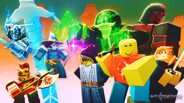 Block Tales персонажи и ранняя RPG-команда Roblox