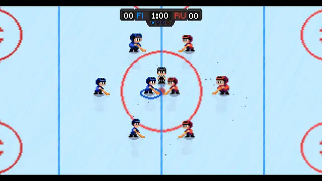 Super Blood Hockey показывает пиксельный хоккей