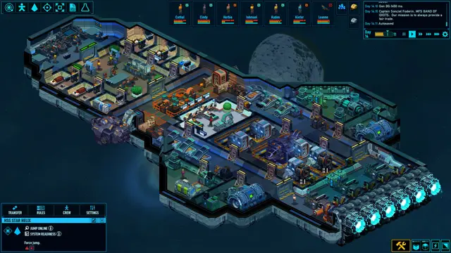 Space Haven показывает космический корабль-станцию через быт экипажа и ресурсы