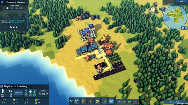 Kingdoms and Castles делает строительство стен понятным и визуально читаемым