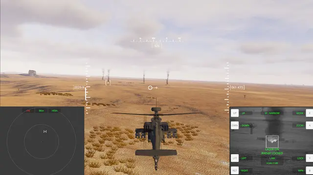 Helicopter Gunship DEX показывает боевой вертолет