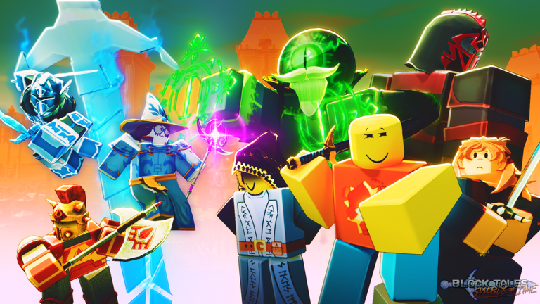 Block Tales персонажи и ранняя RPG-команда Roblox