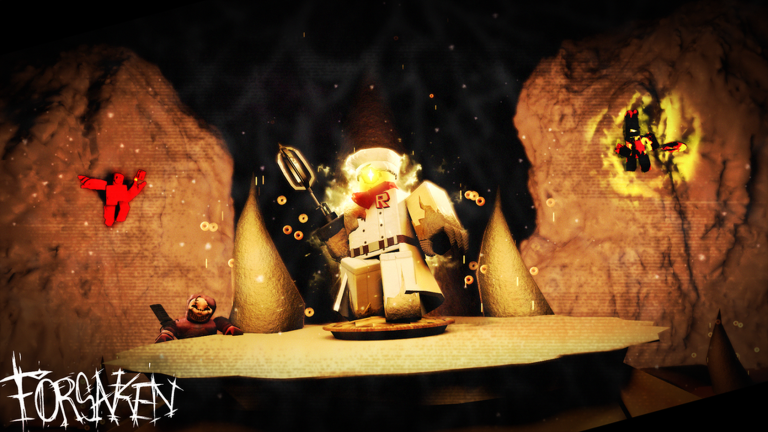 Forsaken Roblox показывает напряженную карту и хоррор-сцену для командного выживания