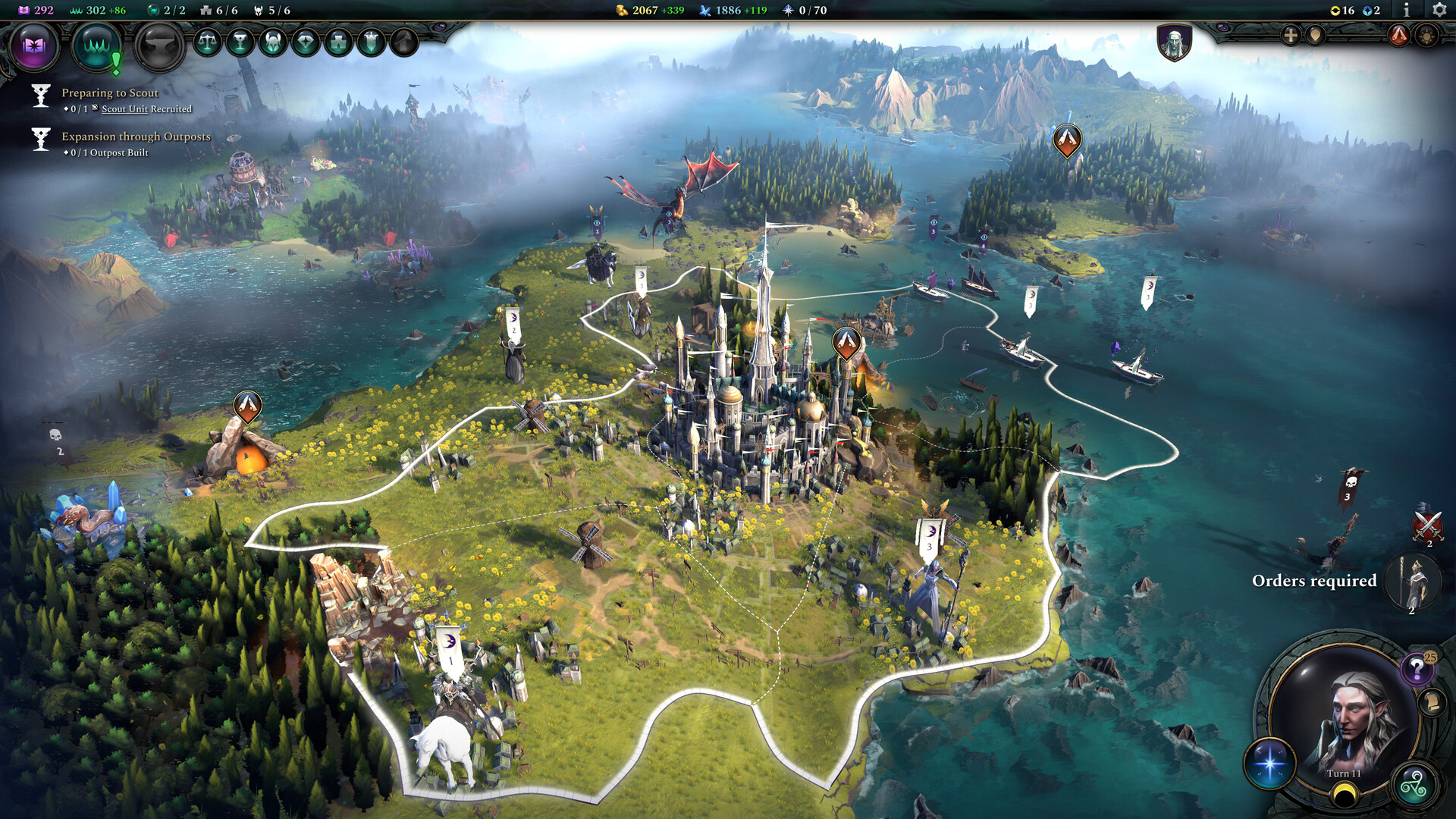 Age of Wonders 4 совмещает глобальную стратегию, магию и тактические сражения