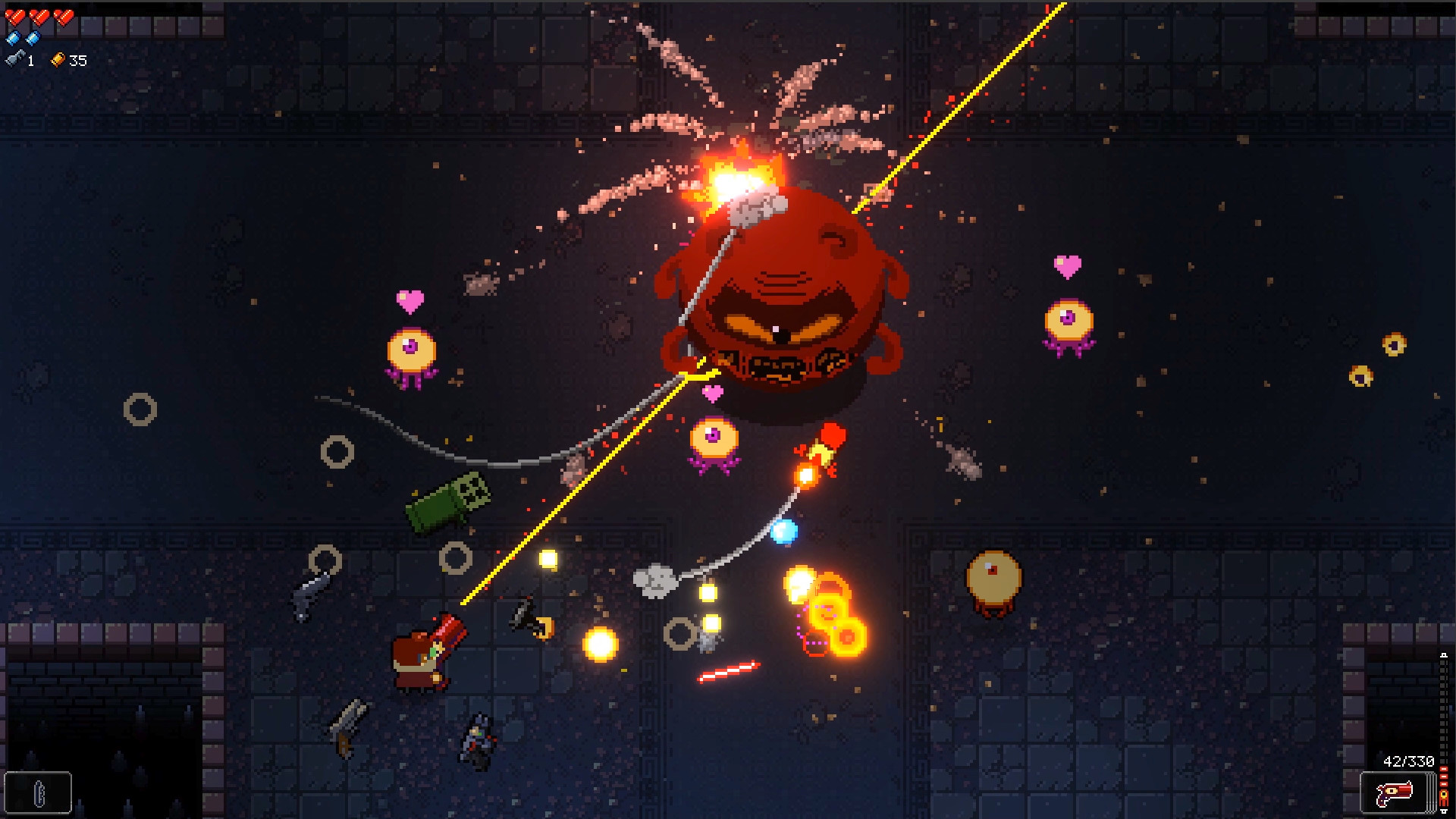 Enter the Gungeon переносит bullet hell в roguelike-подземелья с комнатами и оружием