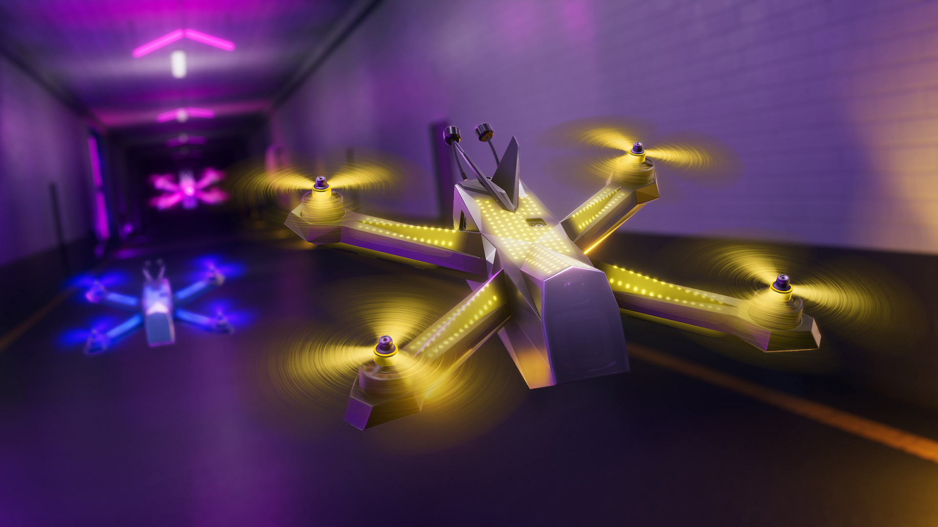 DRL Simulator делает акцент на соревновательных трассах для дронов