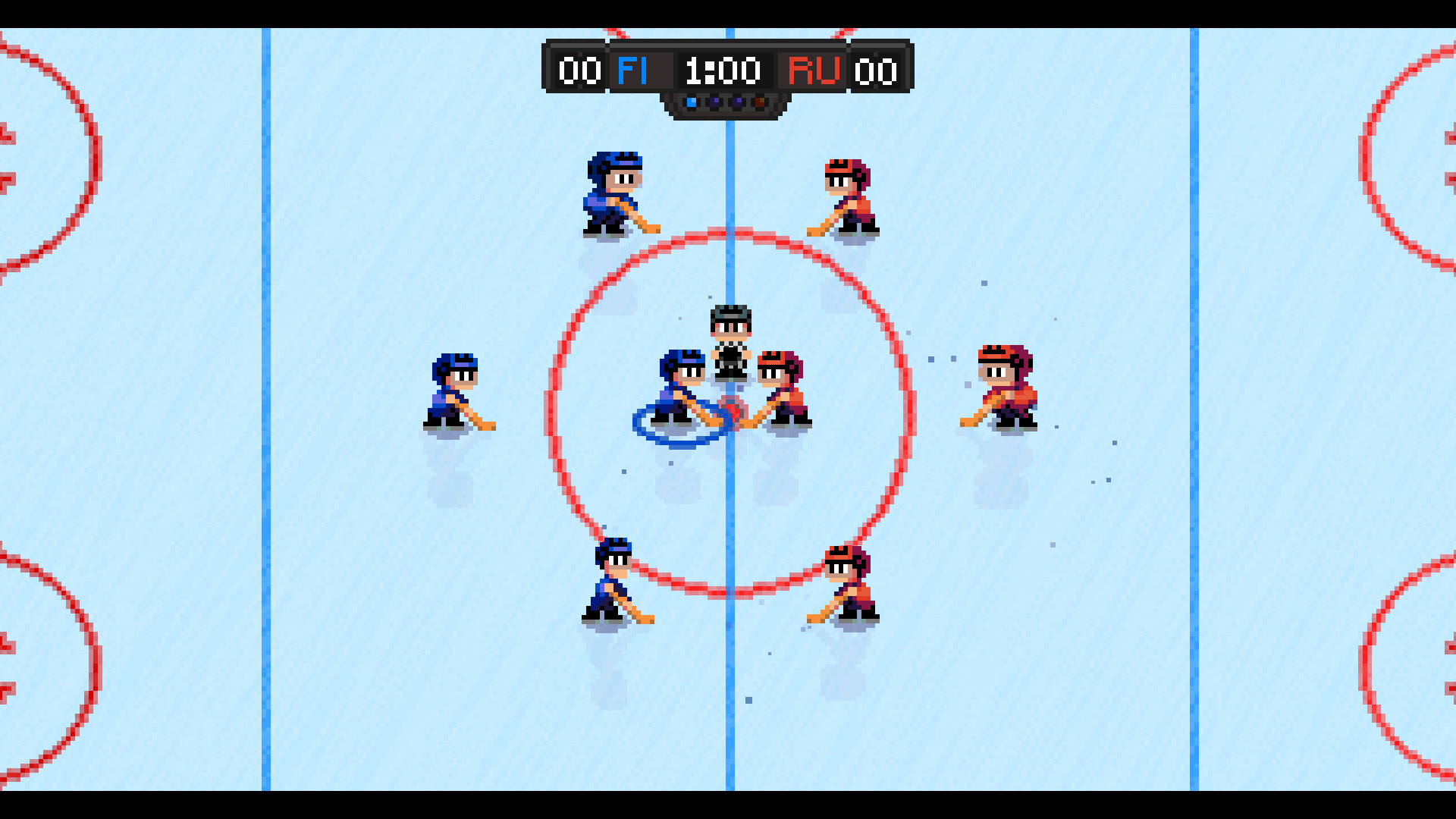 Super Blood Hockey показывает пиксельный хоккей