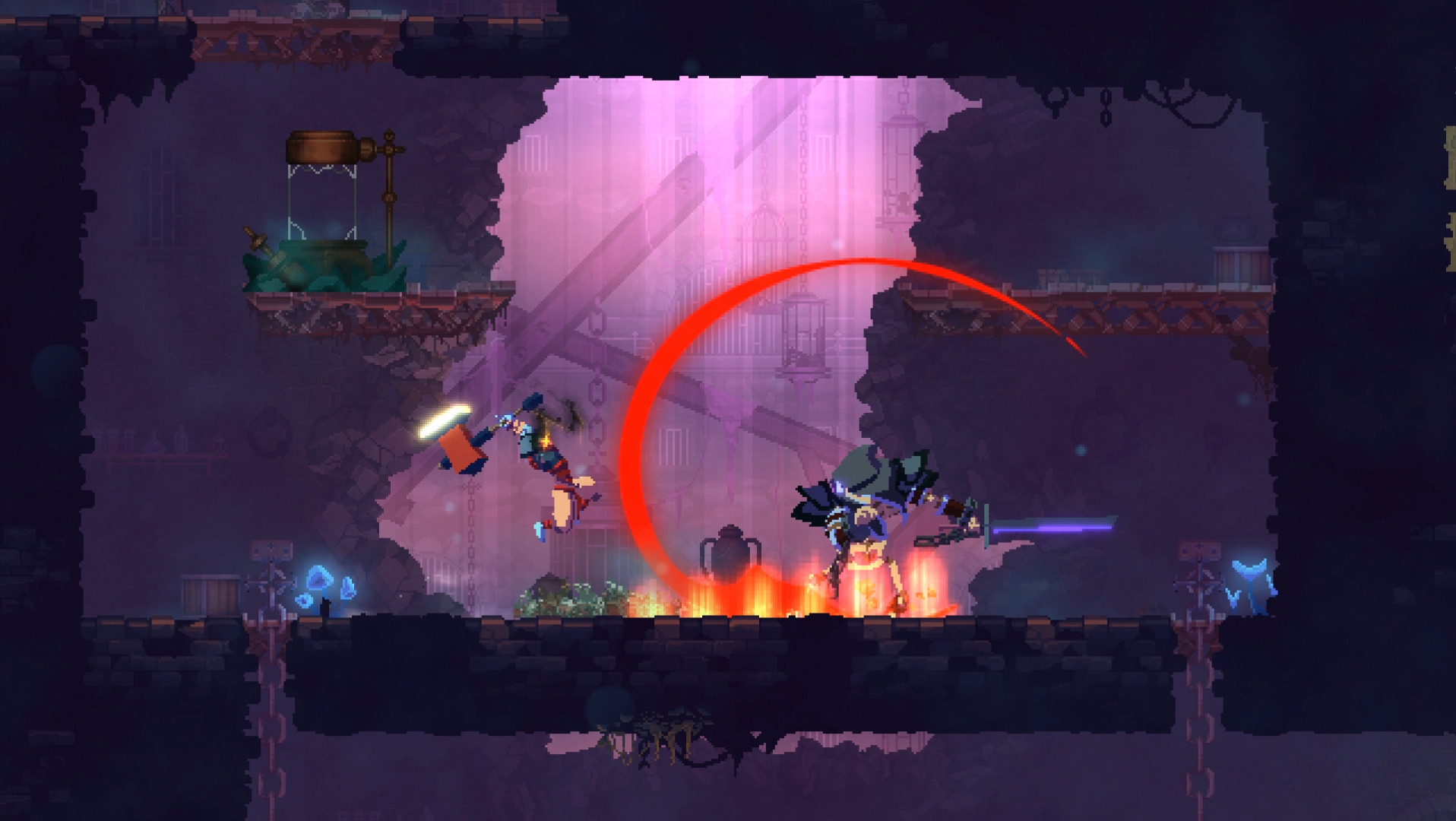 Dead Cells делает ставку на скорость, оружие, платформинг и жесткую цену ошибки в каждом забеге