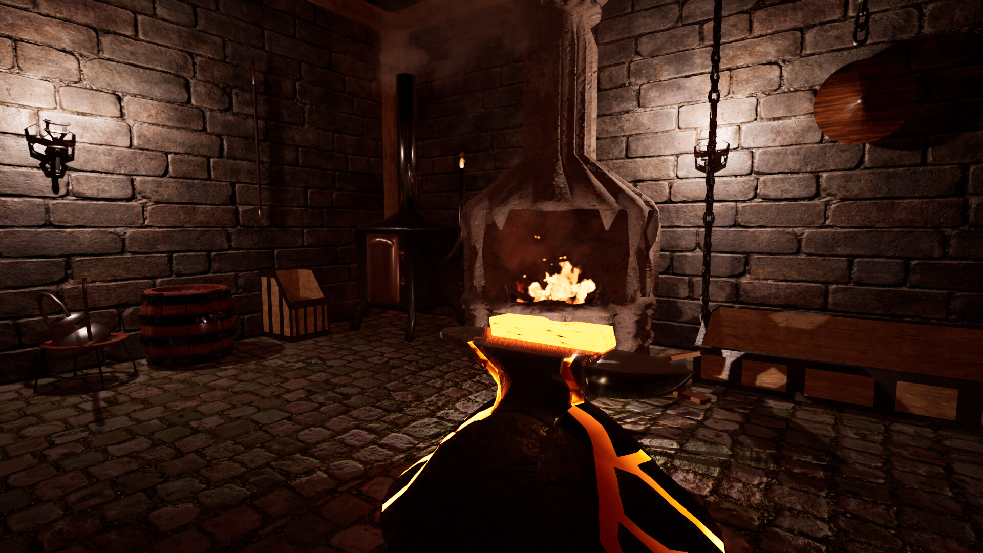 Fantasy Blacksmith делает ставку на процесс изготовления оружия и атмосферу ремесленной мастерской