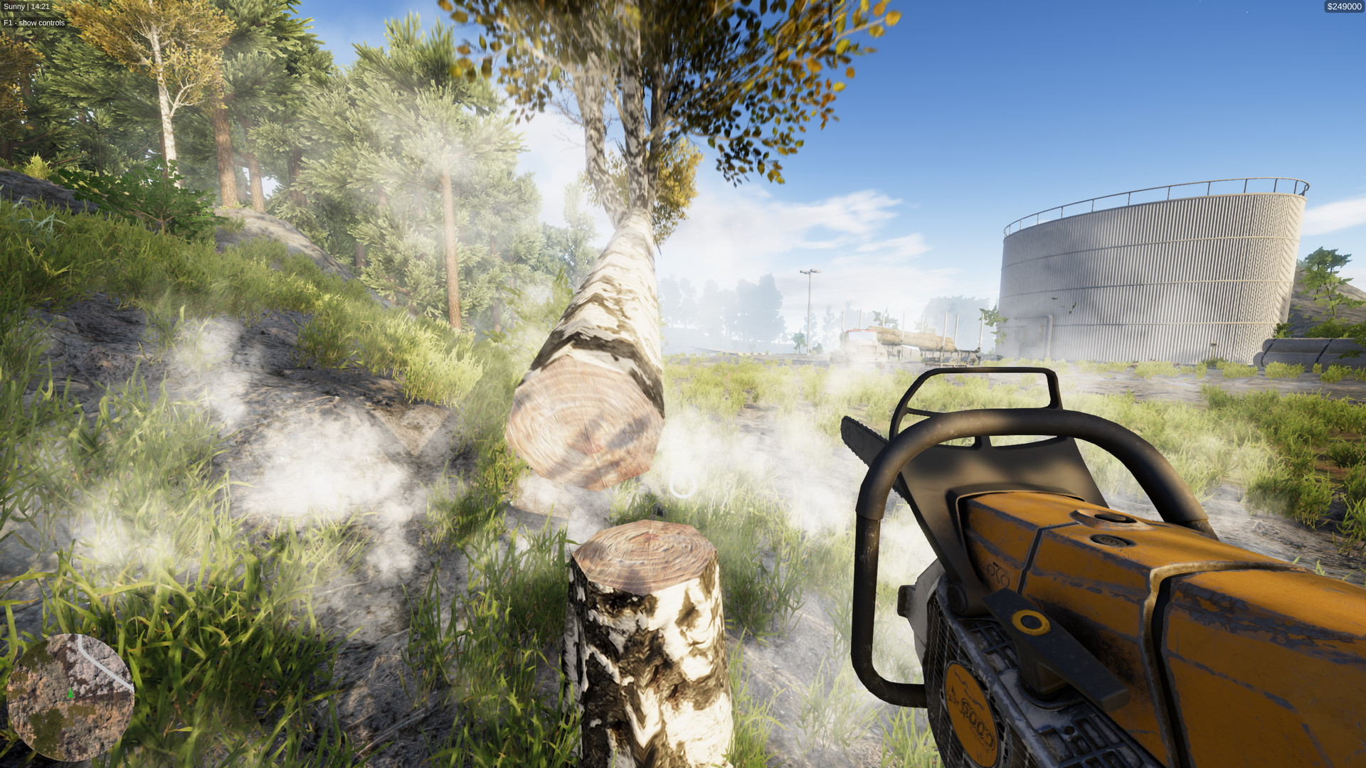 Lumberjack Simulator показывает лесную технику