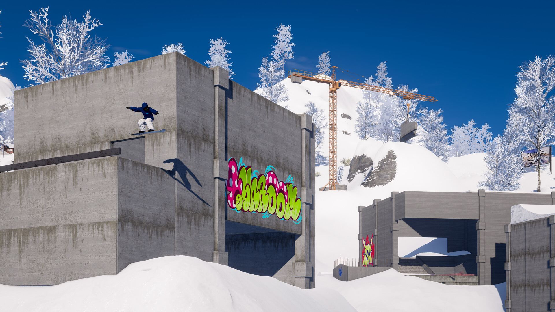 Shredders показывает зимний склон и трюки на доске