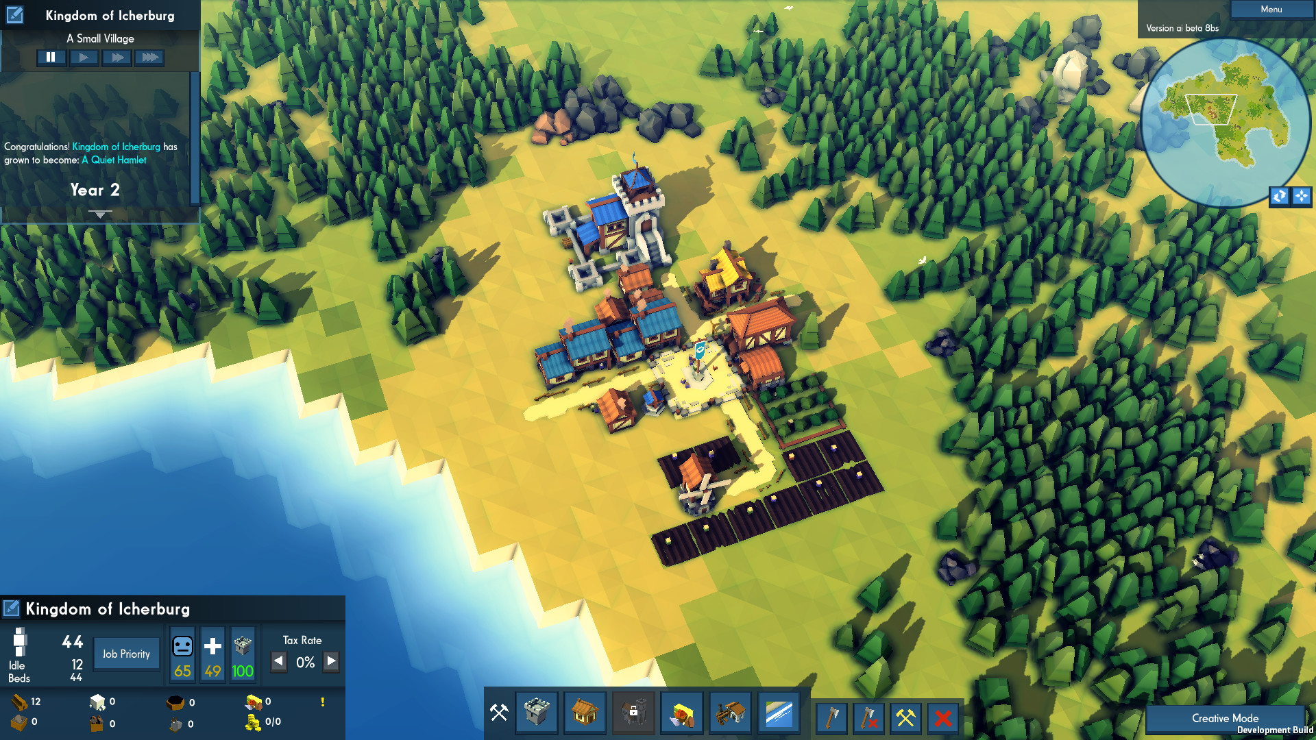 Kingdoms and Castles делает строительство стен понятным и визуально читаемым