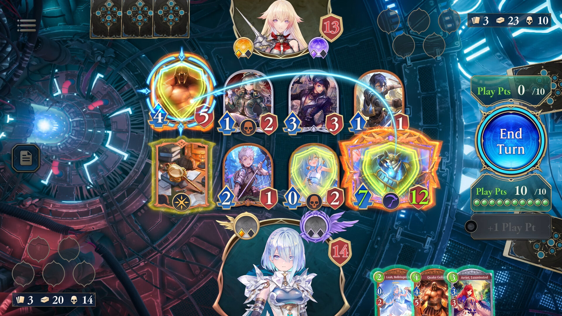 Shadowverse Worlds Beyond делает акцент на соревновательных колодах