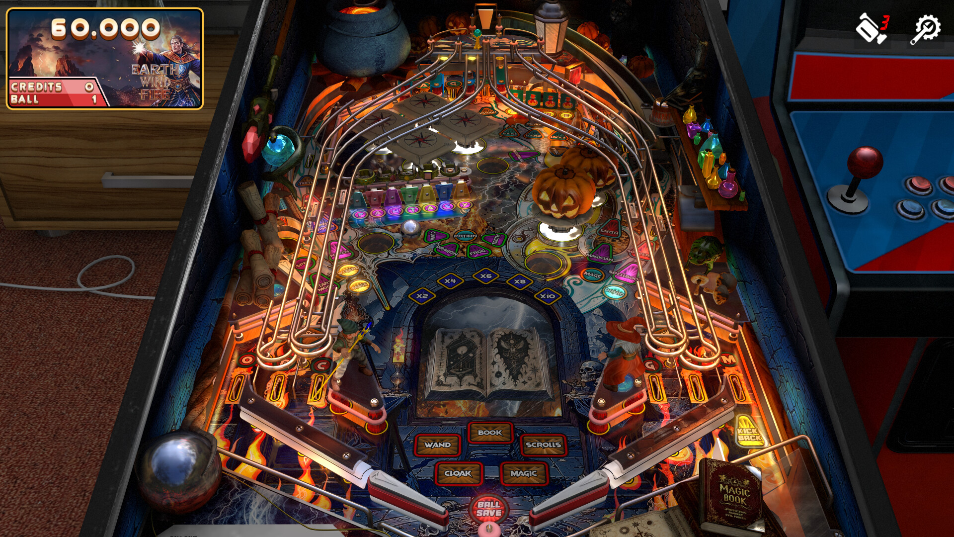 Zaccaria Pinball показывает классический стол пинбола