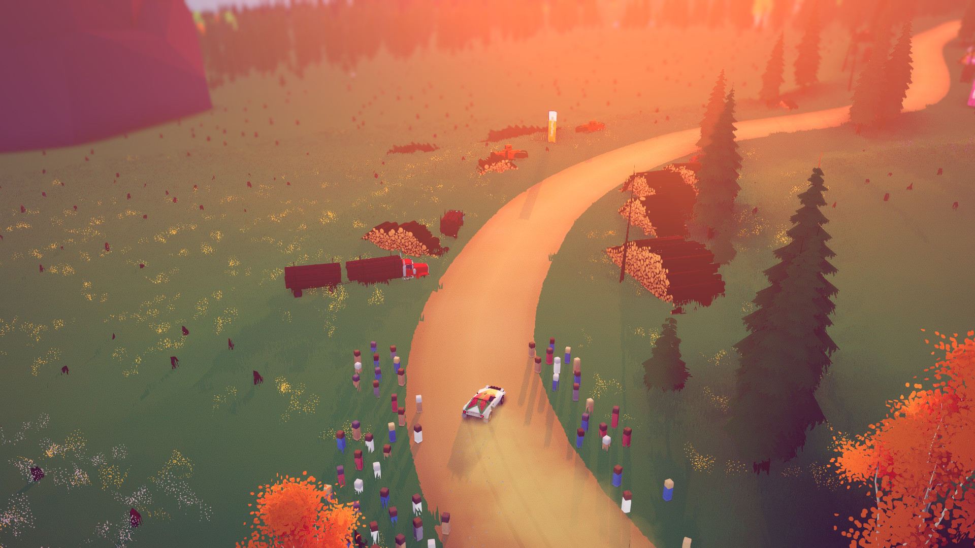 art of rally превращает ралли в стильную изометрическую гонку с историческими машинами