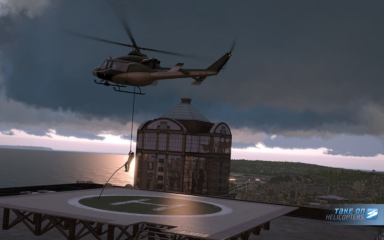Take On Helicopters показывает гражданский полет
